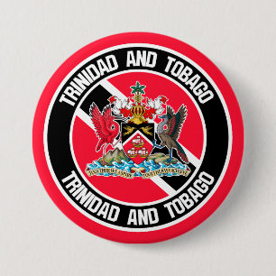 Trinidad and Tobago Round Emblem 7.5 Cm Round Badge