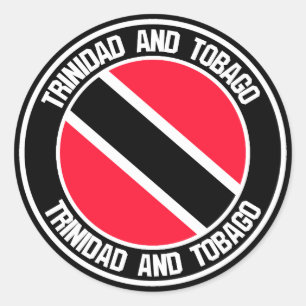 Trinidad and Tobago  Round Emblem Classic Round Sticker