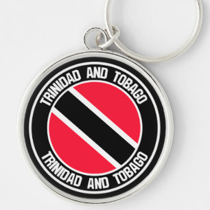 Trinidad and Tobago  Round Emblem Key Ring