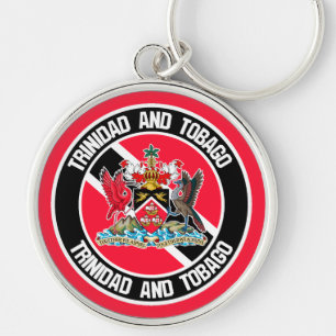 Trinidad and Tobago Round Emblem Key Ring