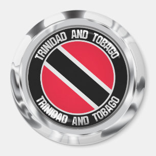 Trinidad and Tobago  Round Emblem Magnet