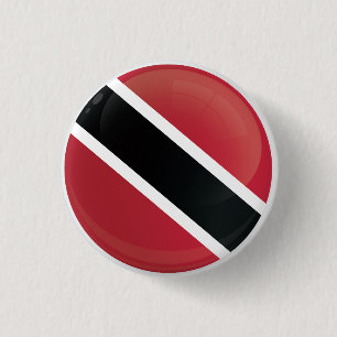 Trinidad and Tobago Round Icon Flag 3 Cm Round Badge