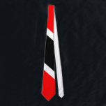Trinidad and Tobago Tie<br><div class="desc">This product from the Trini Stuff store features the red, white and black national flag of Trinidad & Tobago. Also visit our stores homepage to see other cool and exciting Trini pictures and graphics created just for you! The Trinidad & Tobago flag was selected to be used as the National...</div>