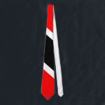 Trinidad and Tobago Tie<br><div class="desc">This product from the Trini Stuff store features the red, white and black national flag of Trinidad & Tobago. Also visit our stores homepage to see other cool and exciting Trini pictures and graphics created just for you! The Trinidad & Tobago flag was selected to be used as the National...</div>