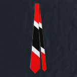Trinidad and Tobago Tie<br><div class="desc">This product from the Trini Stuff store features the red, white and black national flag of Trinidad & Tobago. Also visit our stores homepage to see other cool and exciting Trini pictures and graphics created just for you! The Trinidad & Tobago flag was selected to be used as the National...</div>
