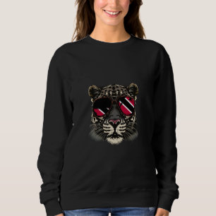 Trinidad And Tobago Tobagonian Pride Leopard Sungl Sweatshirt