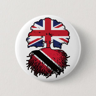 Trinidad and Tobago Trinidadian British UK Tree 6 Cm Round Badge