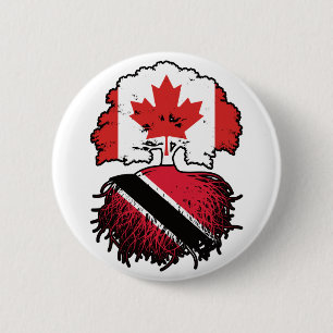Trinidad and Tobago Trinidadian Canadian Canada 6 Cm Round Badge