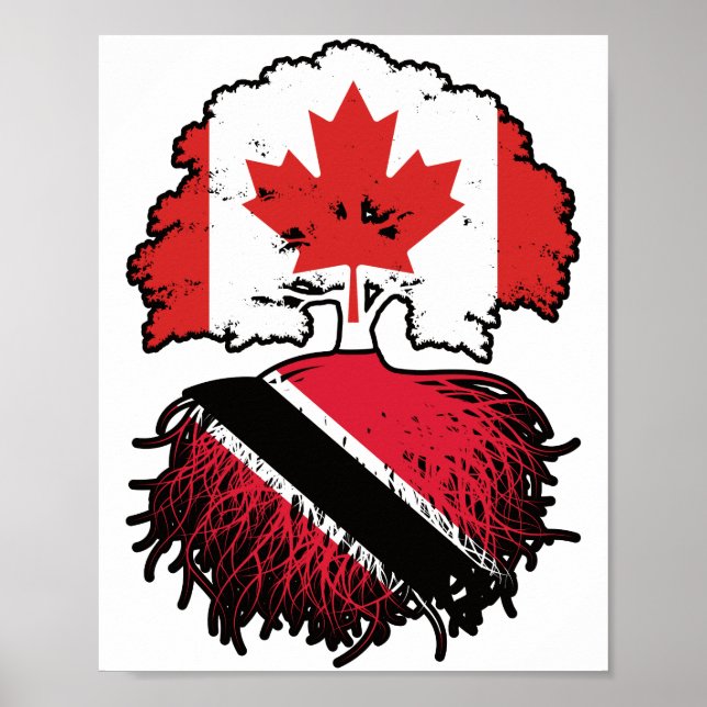Trinidad and Tobago Trinidadian Canadian Canada Poster (Front)