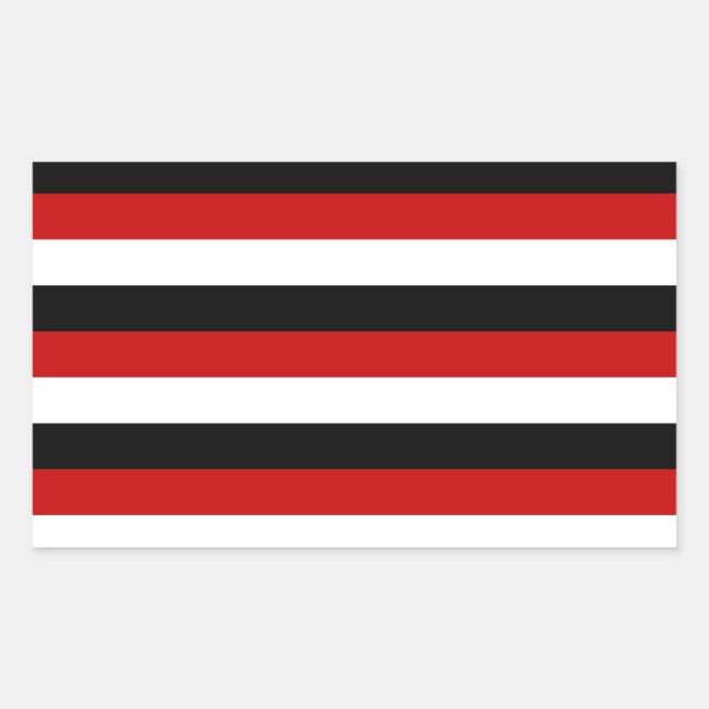 Trinidad and Tobago Yemen flag stripes Rectangular Sticker (Front)