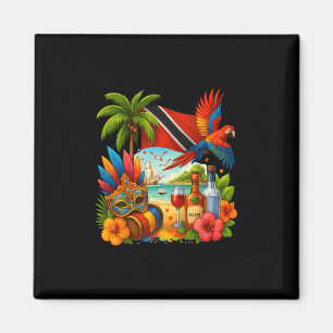 Trinidad And Togo Caribbean Vacation Trinidad Flag Magnet