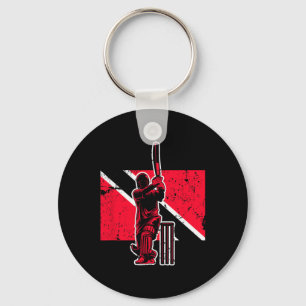 Trinidad And Togo Cricket  Key Ring