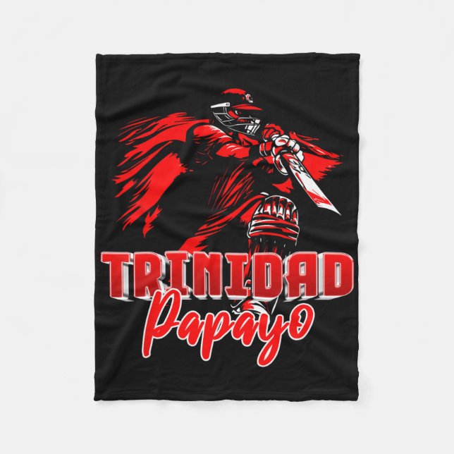 Trinidad And Togo Cricket T20 - Papayo  Fleece Blanket (Front)