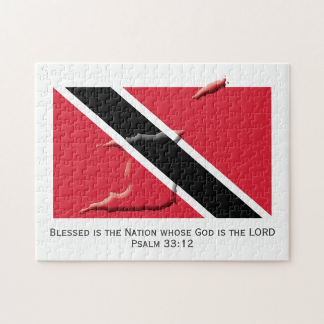TRINIDAD | Blessed Nation | TRINIDADIAN FLAG Jigsaw Puzzle (Horizontal)