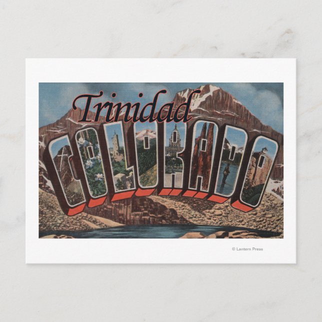 Trinidad, Colorado - Large Letter Scenes Postcard (Front)