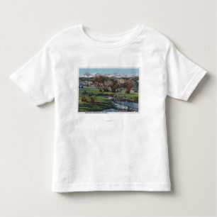 Trinidad, Colorado - Snowy Range & Valley View Toddler T-Shirt