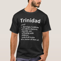 TRINIDAD Definition Personalised Name Funny Birthd