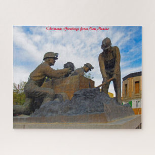 Trinidad New Mexico.Christmas Greetings Jigsaw Puzzle