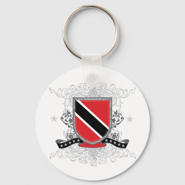 Trinidad Shield Key Ring (Front)