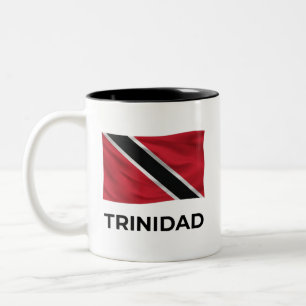 Trinidad Simple Flag Everyday Pride Two-Tone Coffee Mug