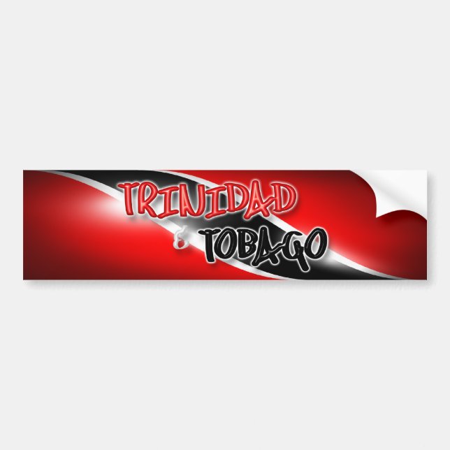 Trinidad & Tobago Bumper Sticker (Front)