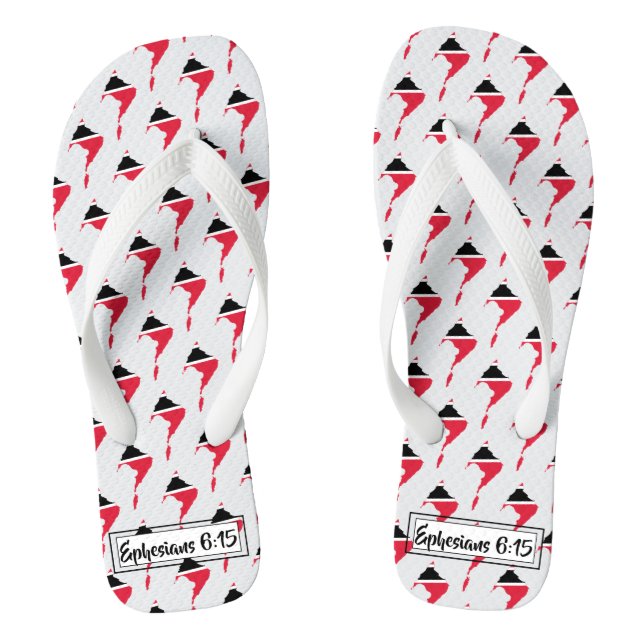 TRINIDAD TOBAGO Christian Scripture Custom Jandals (Footbed)