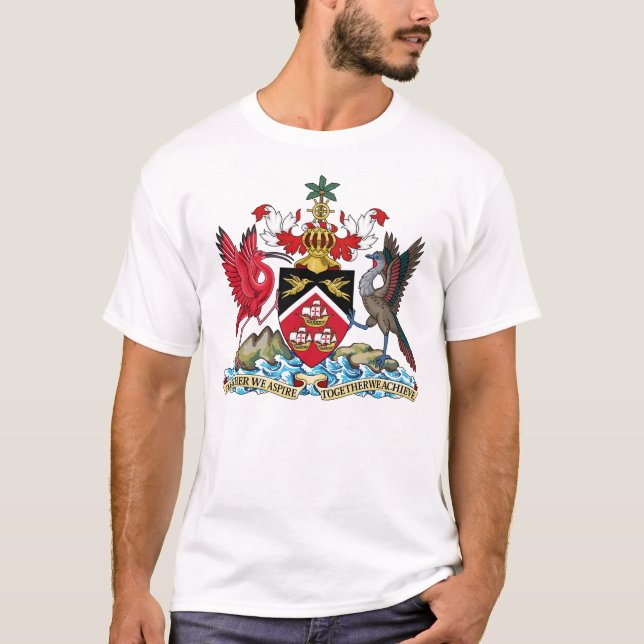 Trinidad/Tobago Coat of Arms Tee Shirt (Front)