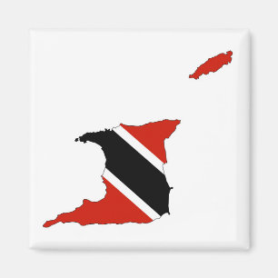 trinidad tobago country flag map magnet