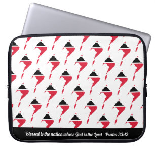 TRINIDAD & TOBAGO Custom Scripture Laptop Sleeve