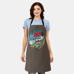"Trinidad & Tobago Est. 1962" Beach With Flag Apron