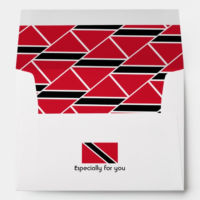 TRINIDAD TOBAGO FLAG Custom Envelope (Back (Bottom))