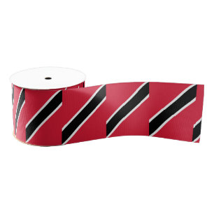 Trinidad & Tobago flag Grosgrain Ribbon