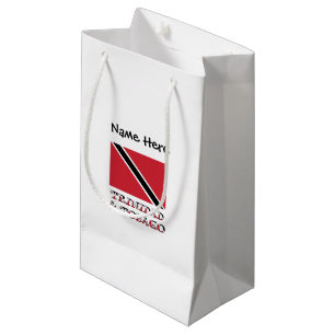 Trinidad Tobago Flag Personalised Small Gift Bag