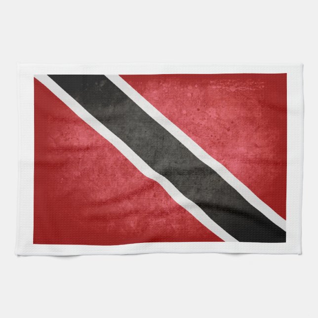 Trinidad & Tobago Flag; Tea Towel (Horizontal)