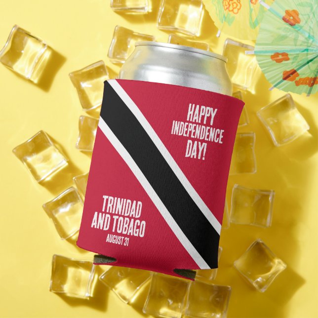 Trinidad & Tobago Independence Day National Flag Can Cooler (In Situ Summer)