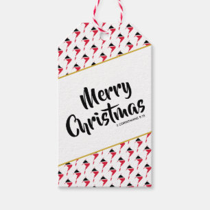 TRINIDAD TOBAGO Merry Christmas Custom Scripture Gift Tags