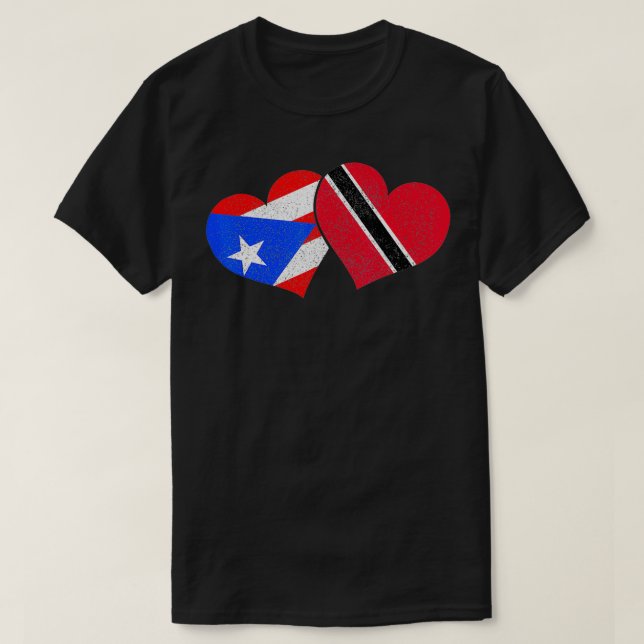 Trinidad & Tobago Puerto Rico Heritage Trinidadian T-Shirt (Design Front)