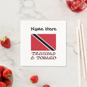 Trinidad-Tobago Trinidad Flag Personalised Napkin