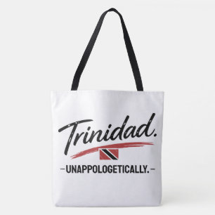 Trinidad Unapologetically Pride BLACK TEXT Tote Bag