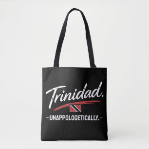 Trinidad Unapologetically Pride WHITE TEXT Tote Bag