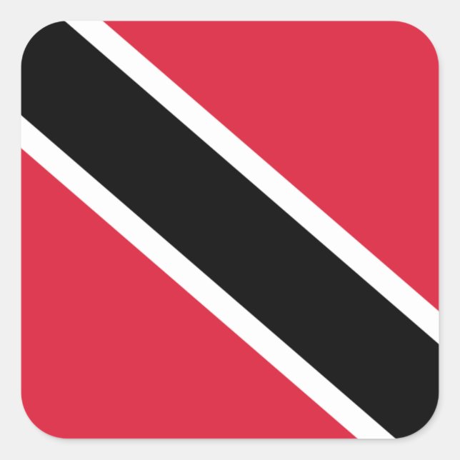 Trinidadians and Tobago Flag, Trinidad and Tobago Square Sticker (Front)