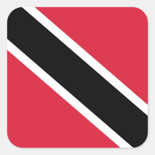 Trinidadians and Tobago Flag, Trinidad and Tobago Square Sticker