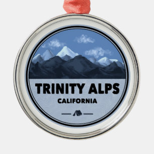 Trinity Alps California Camping Metal Tree Decoration