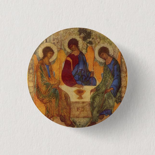 Trinity Angels At Mamre  3 Cm Round Badge (Front)