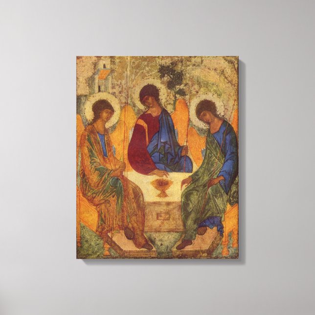 Trinity Angels At Mamre Canvas Print (Front)