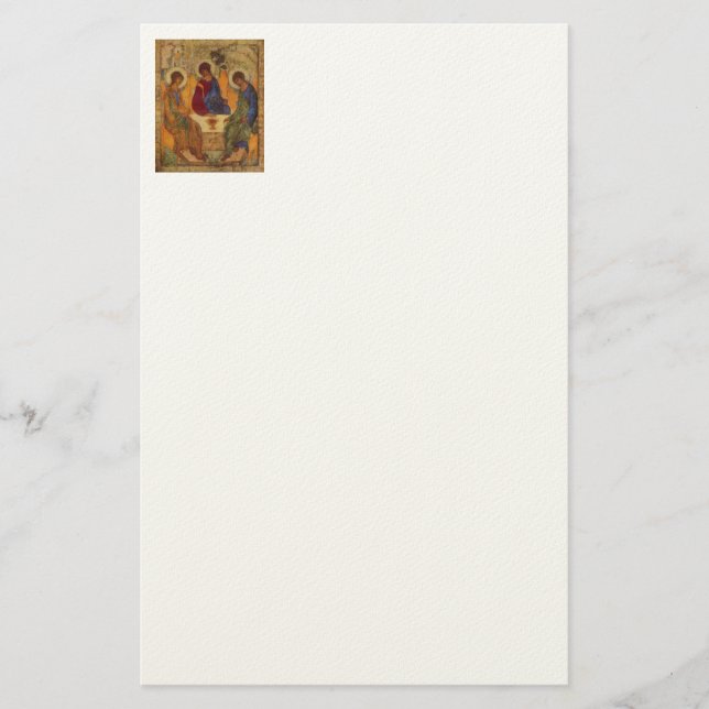 Trinity Angels At Mamre  Stationery (Front)
