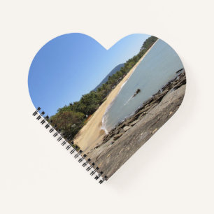 Trinity Beach - Australia Heart Notebook