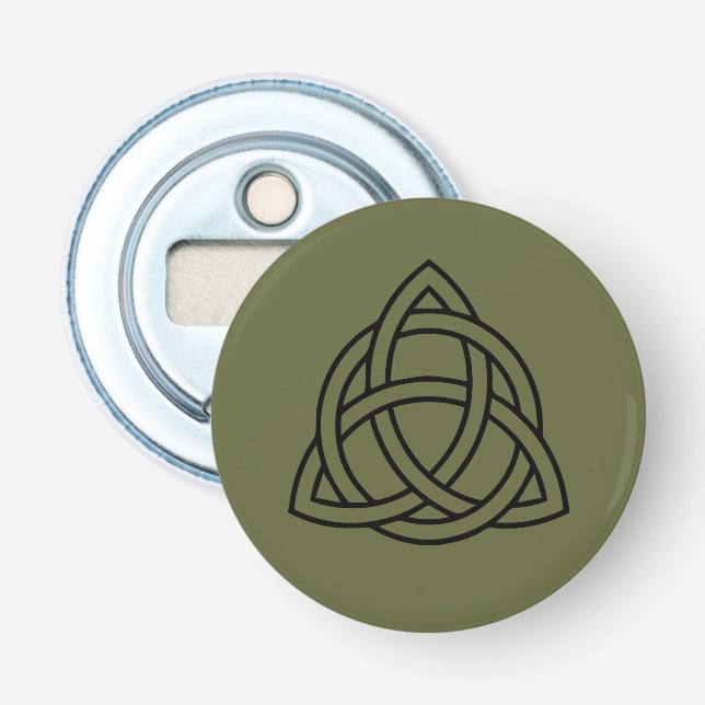 Trinity Celtic Knot Bottle Opener Fridge Magnet (Front)