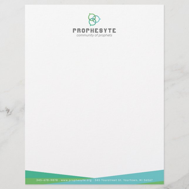 Trinity Chat Bubbles Custom Letterhead (Front)