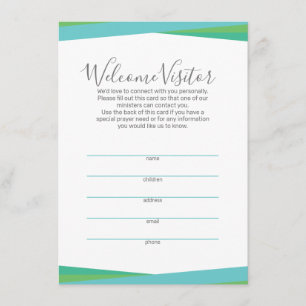 Trinity Chat Bubbles Visitor Card